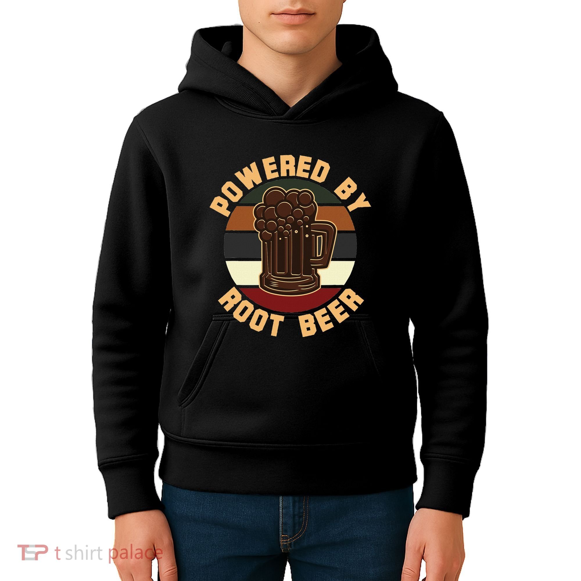 Powered By Root Beer Kids Hoodie