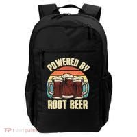 Powered By Root Beer Soda Drink Funny Root Beer Retro Backpack thumb 0