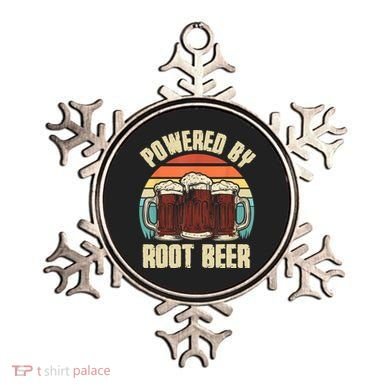 Powered By Root Beer Soda Drink Funny Root Beer Retro Ornament