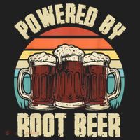 Powered By Root Beer Soda Drink Funny Root Beer Retro Golf Towel thumb 3