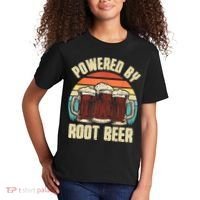 Powered By Root Beer Soda Drink Funny Root Beer Retro Kids T-Shirt thumb 2