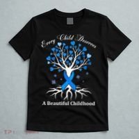 Pinwheels Blue Ribbon Child Abuse Prevention Awareness Gift T-Shirt thumb 5