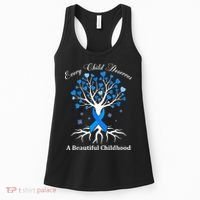 Pinwheels Blue Ribbon Child Abuse Prevention Awareness Gift Women's Tank Top thumb 0