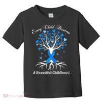 Pinwheels Blue Ribbon Child Abuse Prevention Awareness Gift Toddler T-Shirt thumb 0