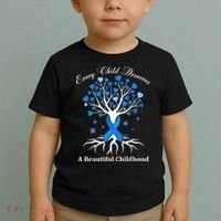 Pinwheels Blue Ribbon Child Abuse Prevention Awareness Gift Toddler T-Shirt thumb 2