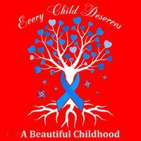 Pinwheels Blue Ribbon Child Abuse Prevention Awareness Gift Santa Hat thumb 1