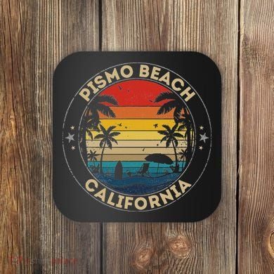 Pismo Beach Souvenir California Reminder Coaster