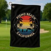Pismo Beach Souvenir California Reminder Golf Towel thumb 1