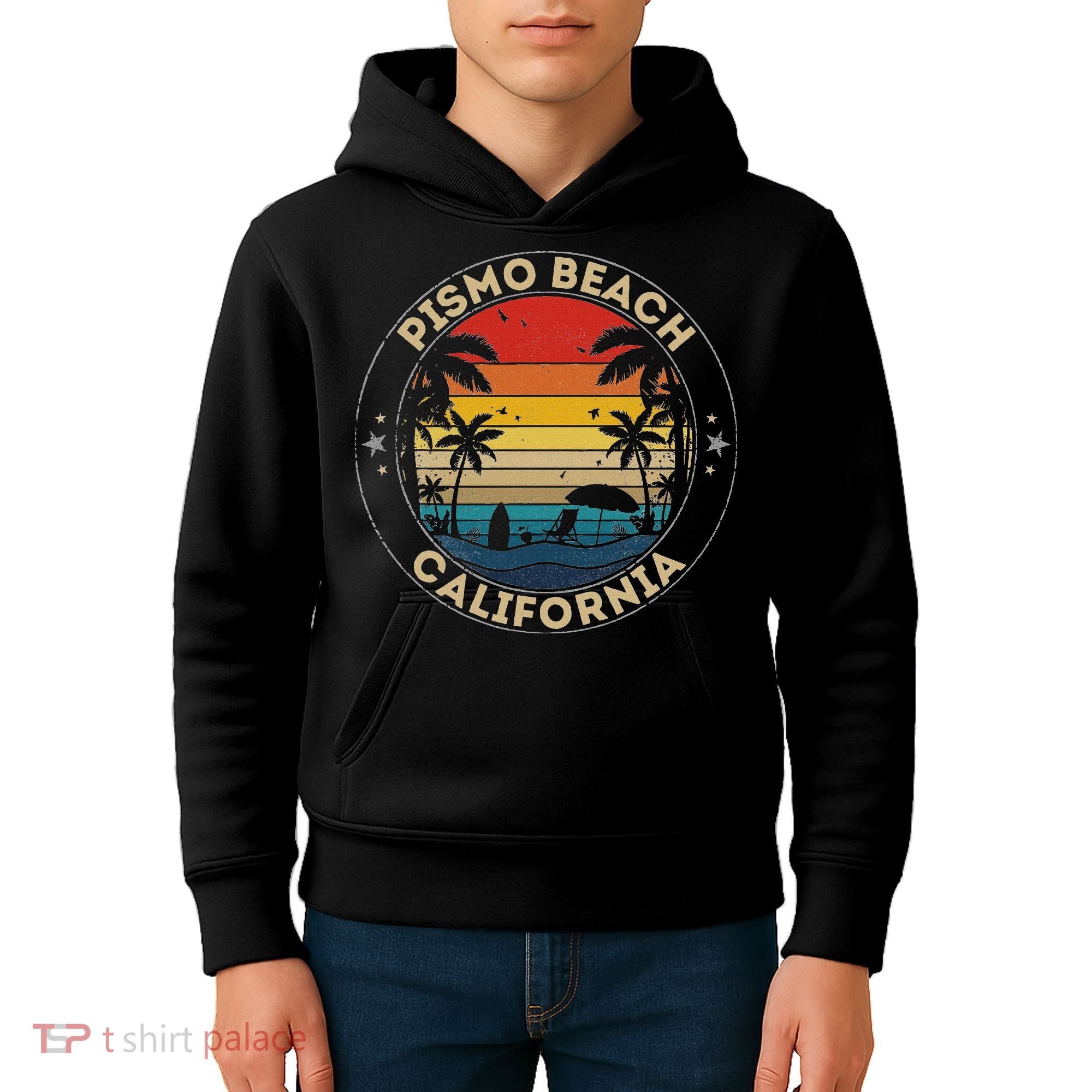 Pismo Beach Souvenir California Reminder Kids Hoodie