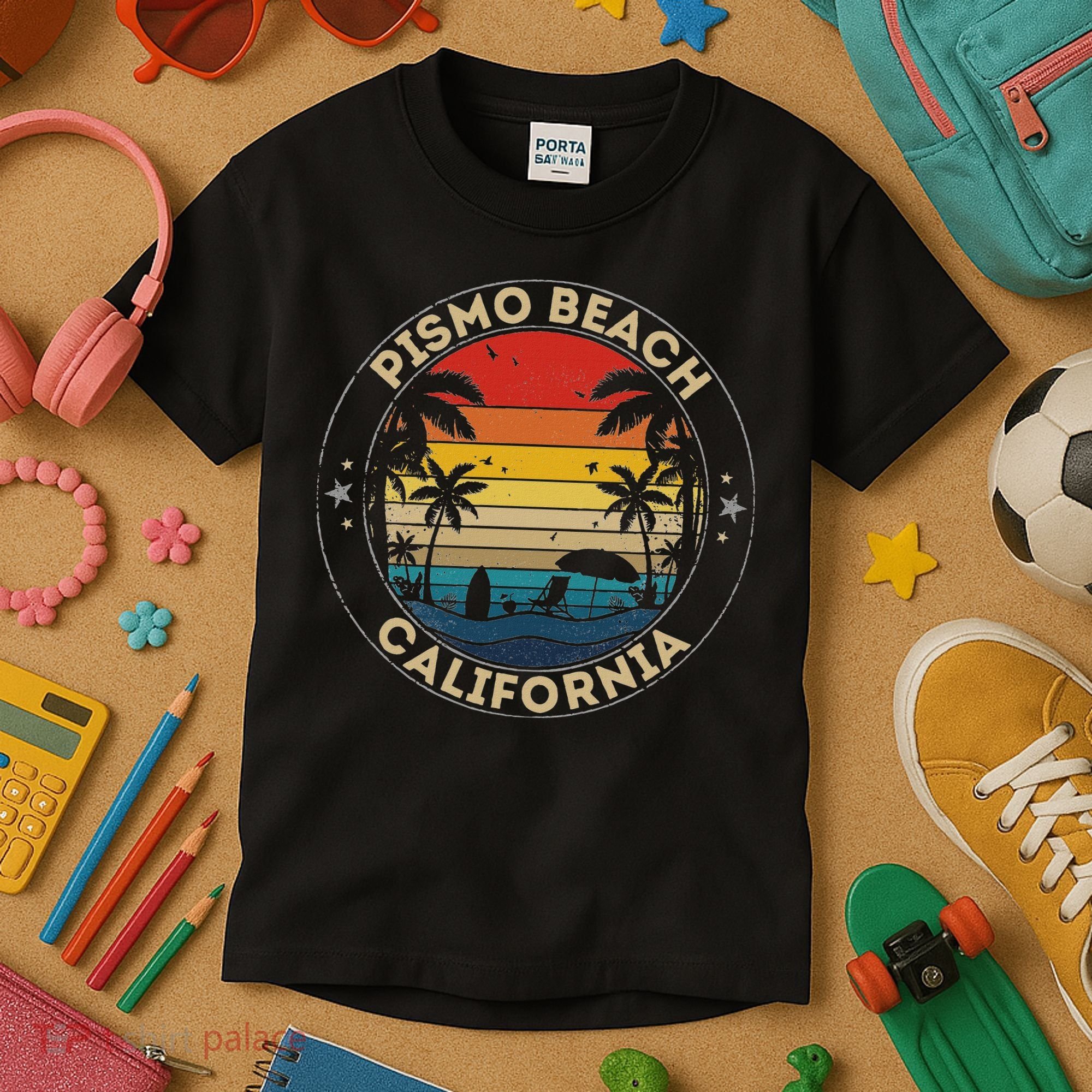 Pismo Beach Souvenir California Reminder Kids T-Shirt