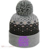 Pussy Builds Strong Bones The Baniff Cuffed Pom Beanie thumb 0