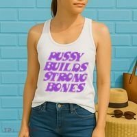 Pussy Builds Strong Bones Women's Tank Top thumb 2