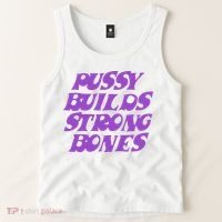 Pussy Builds Strong Bones Tank Top thumb 2
