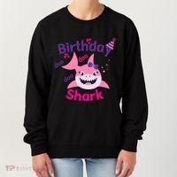 Pink Birthday Shark Doo Doo Doo Women's Sweatshirt thumb 0