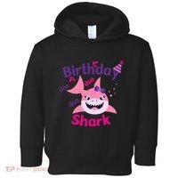 Pink Birthday Shark Doo Doo Doo Toddler Hoodie thumb 0