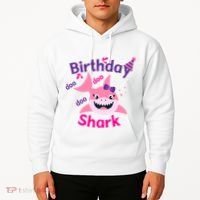 Pink Birthday Shark Doo Doo Doo Hoodie thumb 2