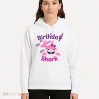 Pink Birthday Shark Doo Doo Doo Hoodie thumb 5