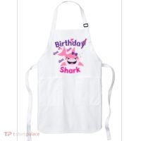 Pink Birthday Shark Doo Doo Doo Apron thumb 0