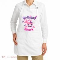 Pink Birthday Shark Doo Doo Doo Apron thumb 2