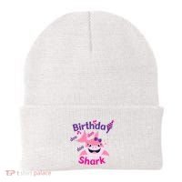 Pink Birthday Shark Doo Doo Doo Beanie thumb 0