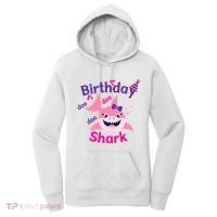 Pink Birthday Shark Doo Doo Doo Women's Hoodie thumb 0