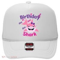 Pink Birthday Shark Doo Doo Doo Hat thumb 0