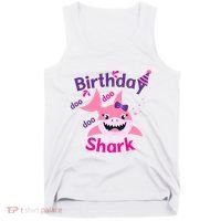 Pink Birthday Shark Doo Doo Doo Tank Top thumb 0