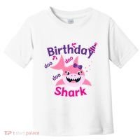 Pink Birthday Shark Doo Doo Doo Toddler T-Shirt thumb 0
