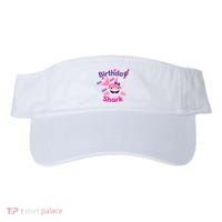 Pink Birthday Shark Doo Doo Doo Visor thumb 0