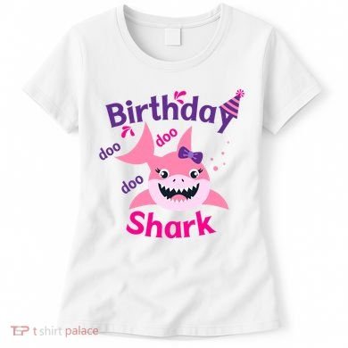 Pink Birthday Shark Doo Doo Doo Women's T-Shirt