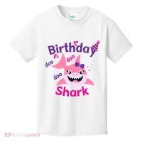 Pink Birthday Shark Doo Doo Doo Kids T-Shirt thumb 0