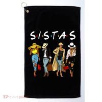 Proud Black Sistas Queen Melanin Afro African American Great Gift Golf Towel thumb 0