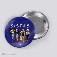 Proud Black Sistas Queen Melanin Afro African American Great Gift Button thumb 0