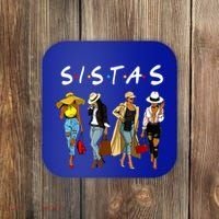 Proud Black Sistas Queen Melanin Afro African American Great Gift Coaster thumb 0