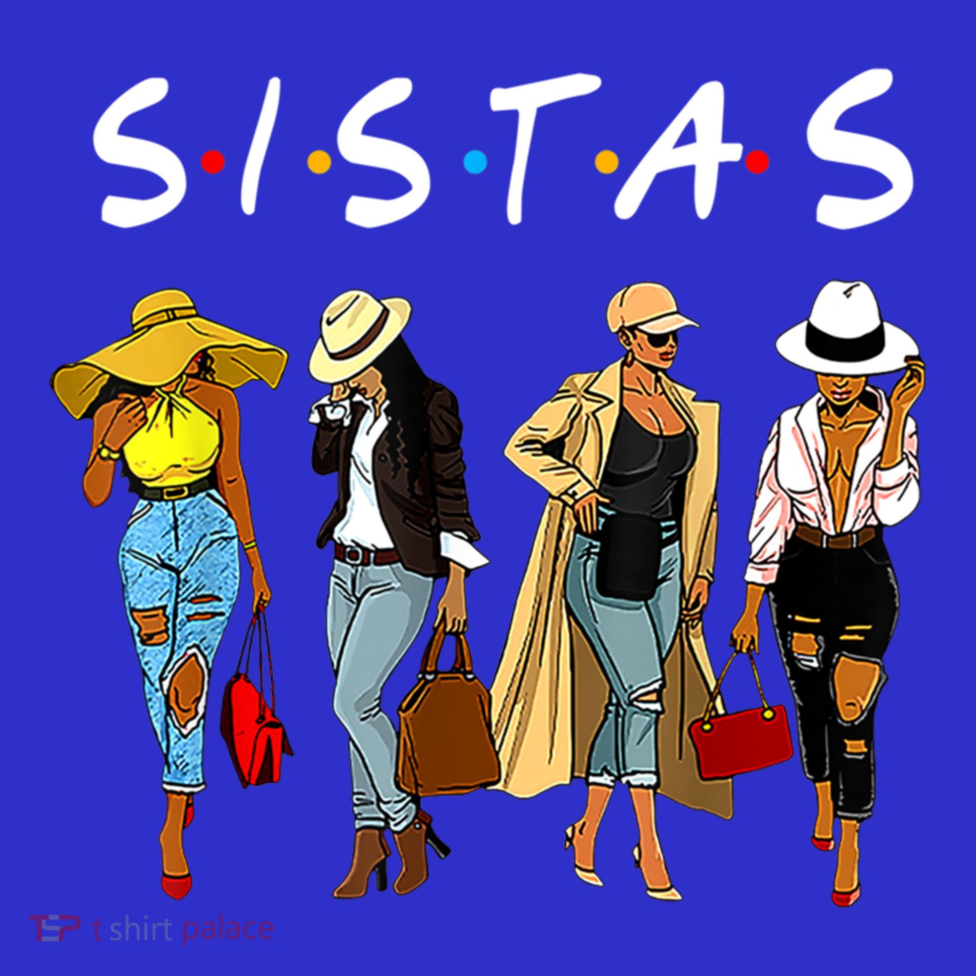 Proud Black Sistas Queen Melanin Afro African American Great Gift Polo