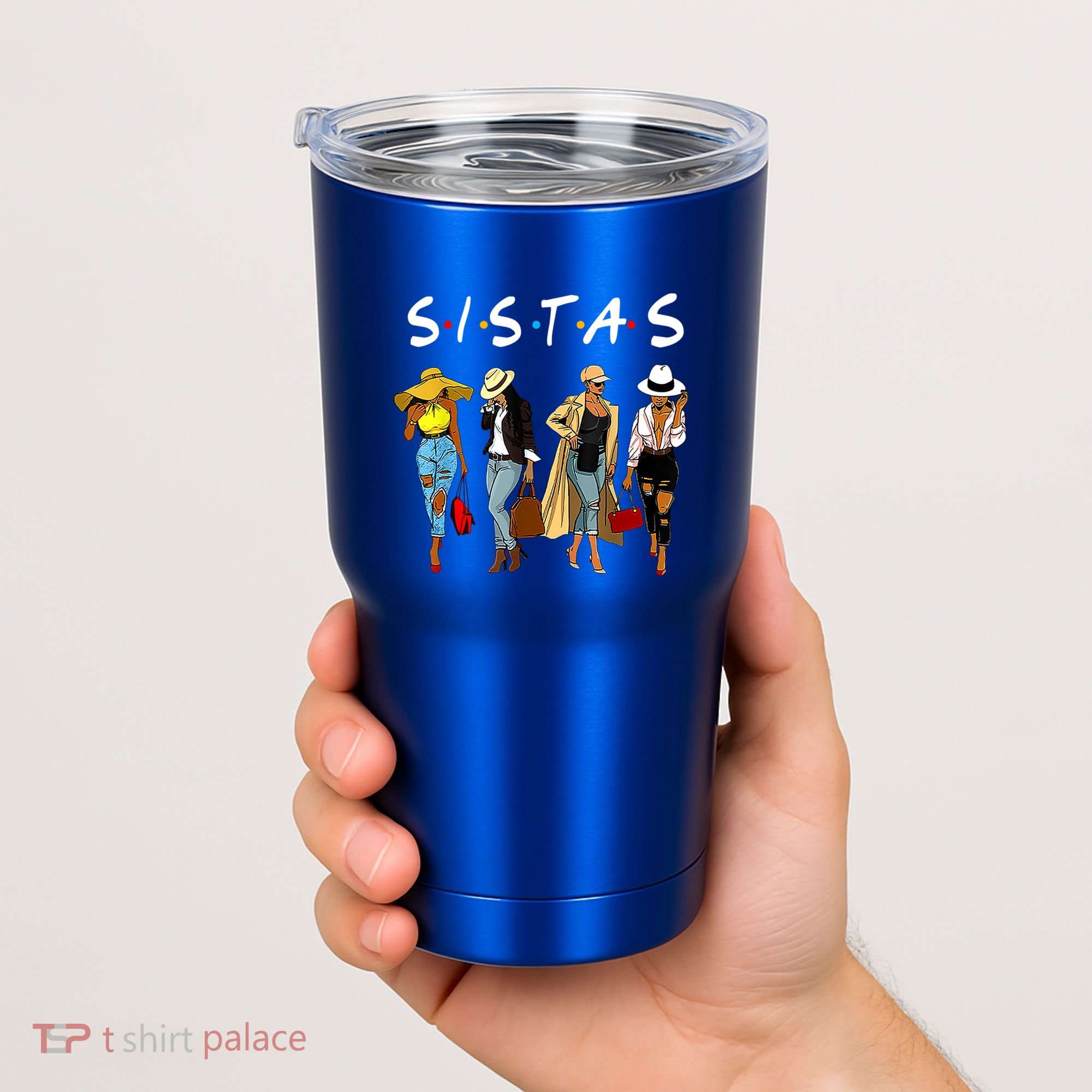 Proud Black Sistas Queen Melanin Afro African American Great Gift Tumbler