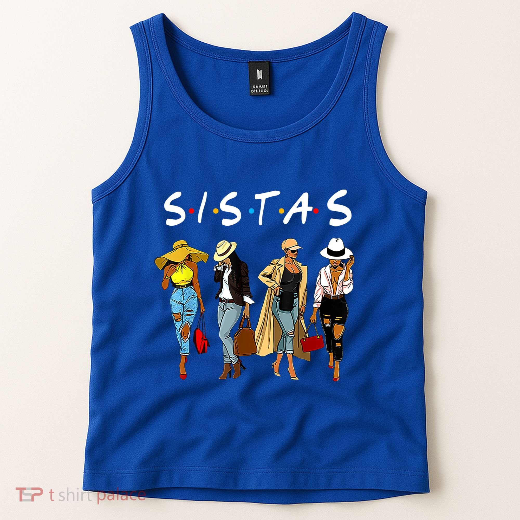 Proud Black Sistas Queen Melanin Afro African American Great Gift Tank Top