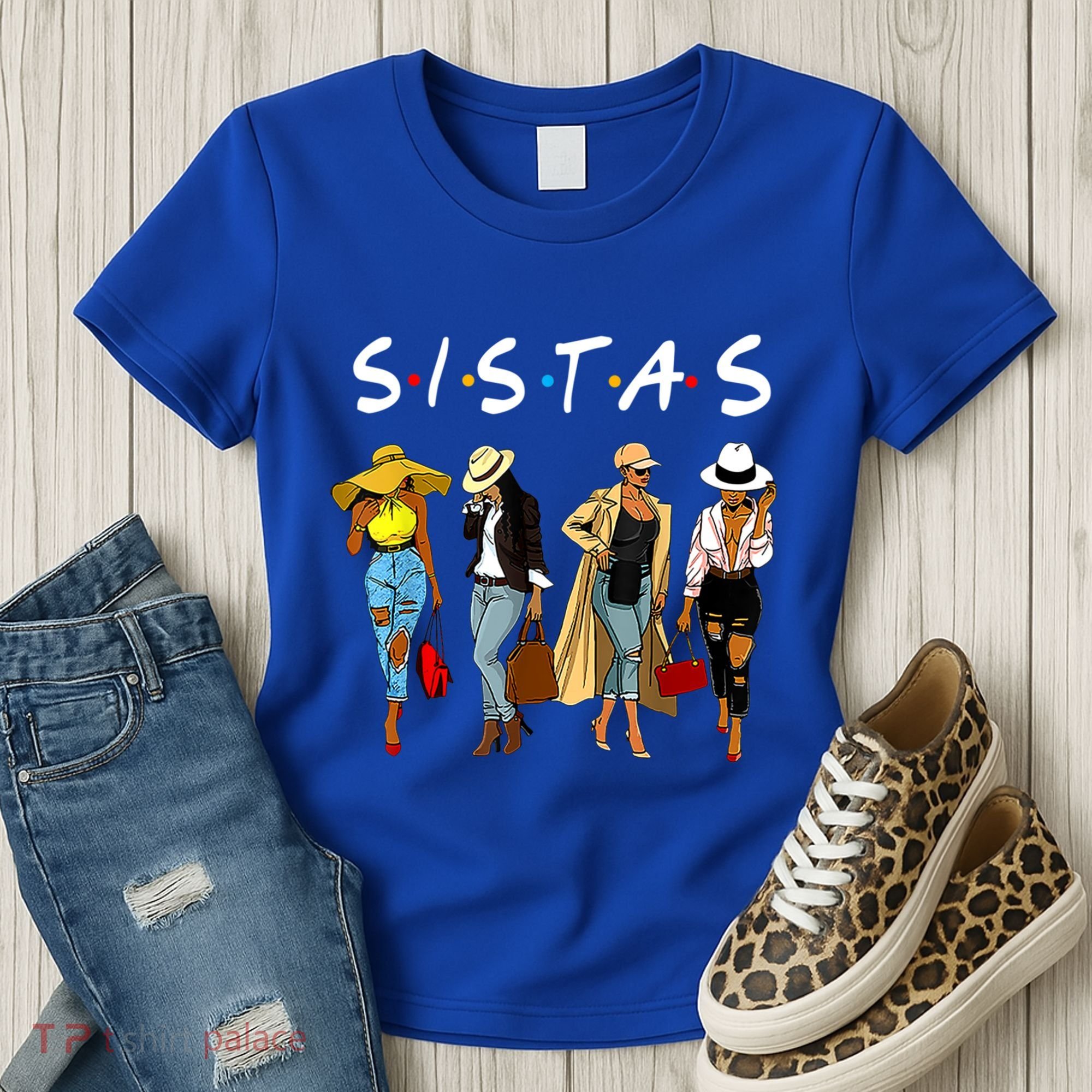 Proud Black Sistas Queen Melanin Afro African American Great Gift Women's T-Shirt