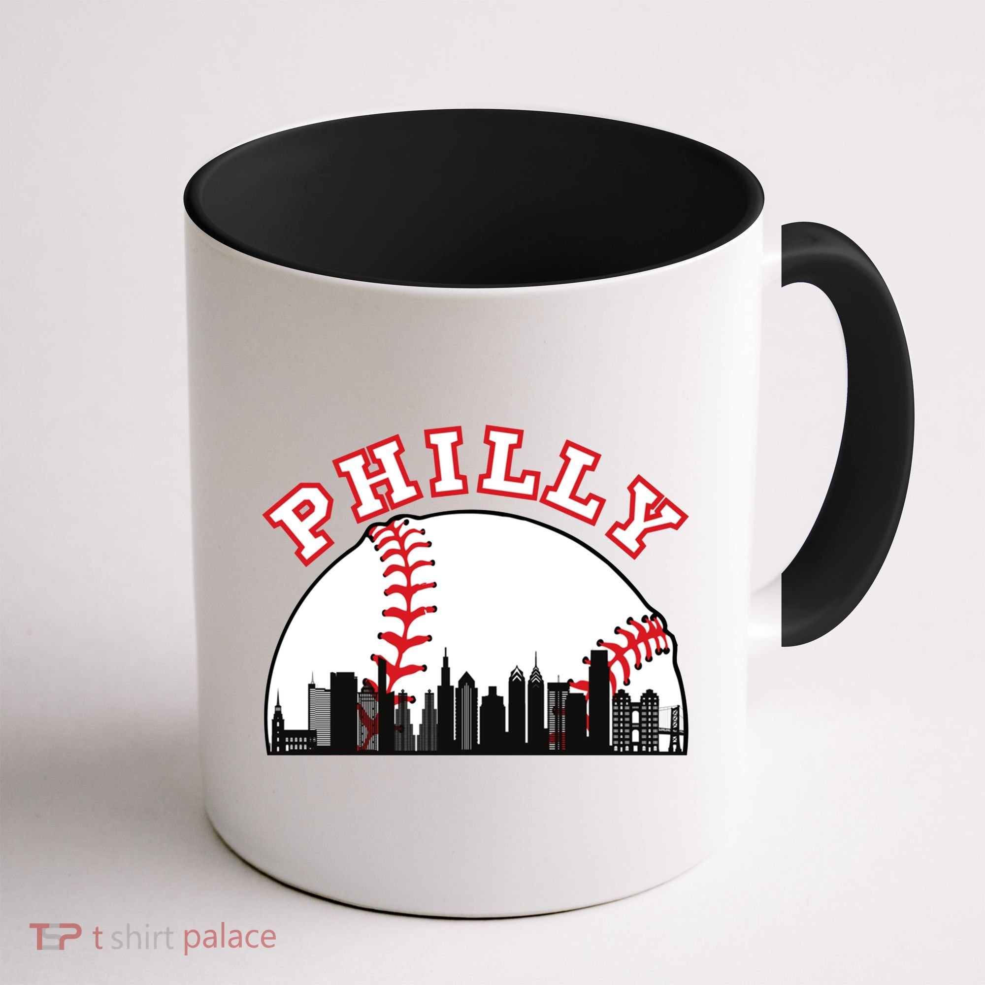 Philly Baseball Shirt Philadelphia Baseball PA Cityscape Skyline Coffee Mug