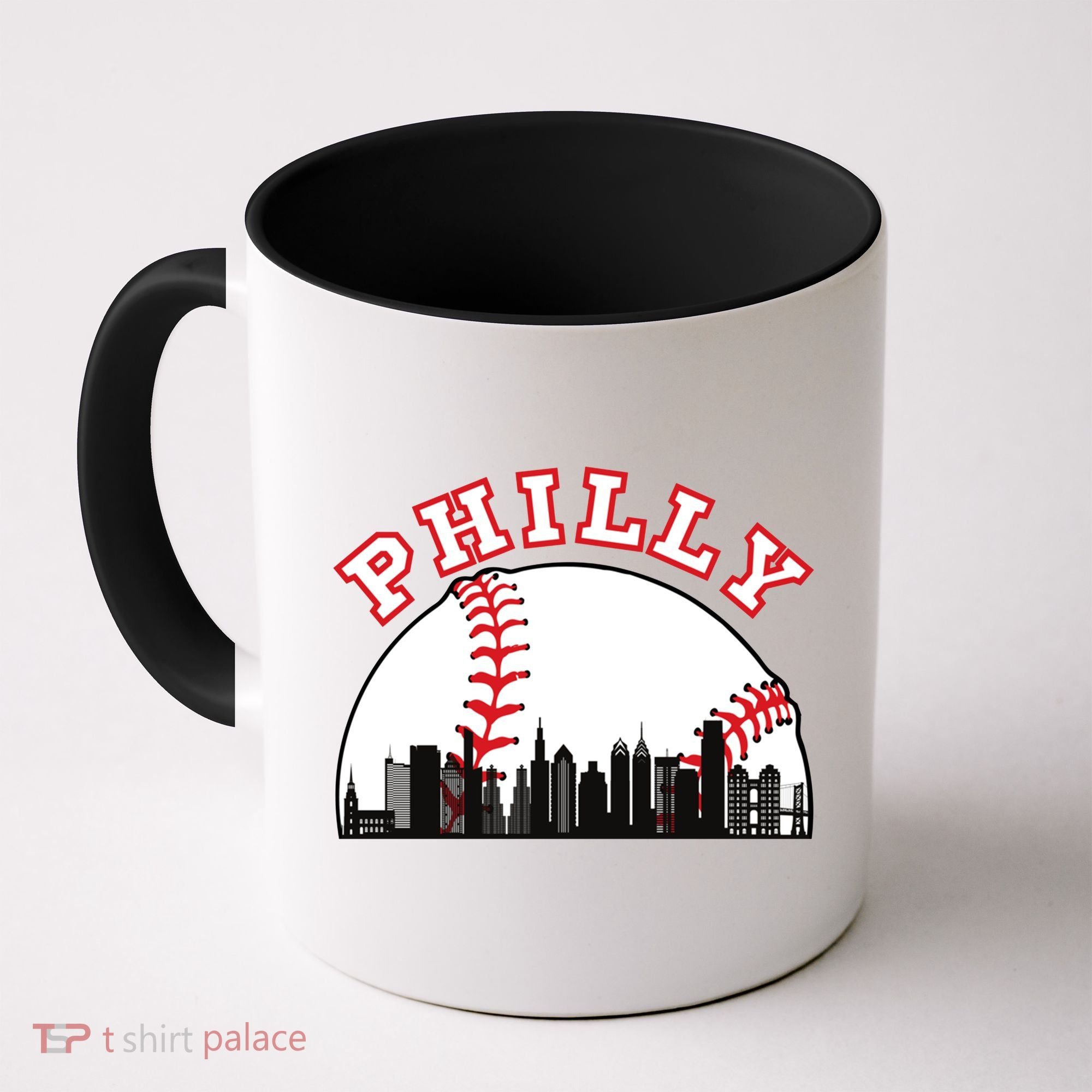 Philly Baseball Shirt Philadelphia Baseball PA Cityscape Skyline Coffee Mug