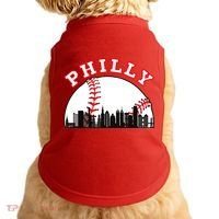 Philly Baseball Shirt Philadelphia Baseball PA Cityscape Skyline Doggie Tank thumb 0