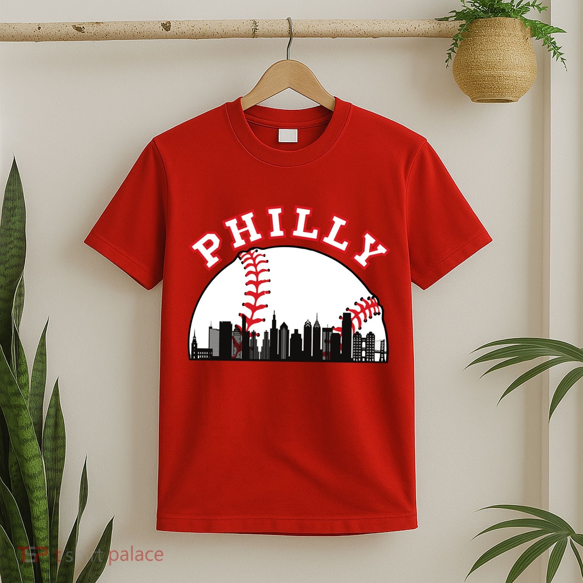 Philly Baseball Shirt Philadelphia Baseball PA Cityscape Skyline T-Shirt