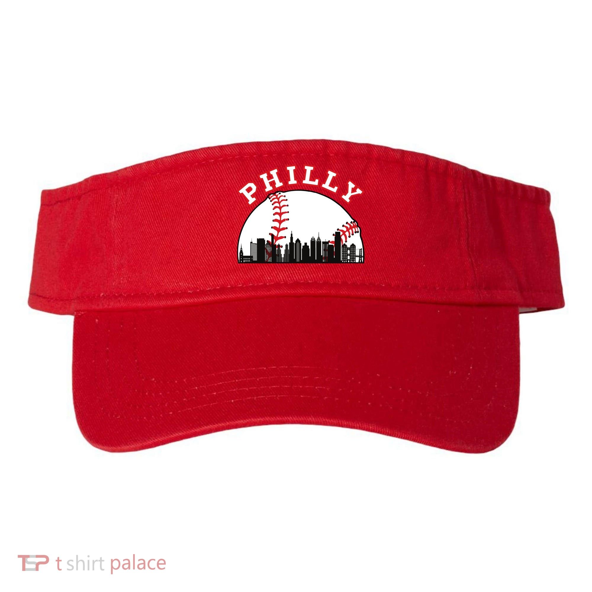 Philly Baseball Shirt Philadelphia Baseball PA Cityscape Skyline Visor