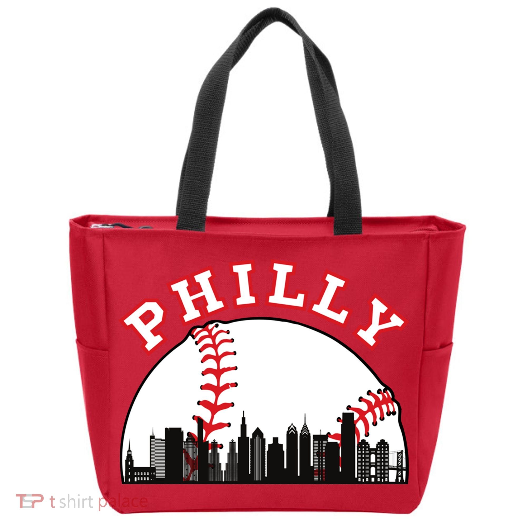 Philly Baseball Shirt Philadelphia Baseball PA Cityscape Skyline Tote Bag