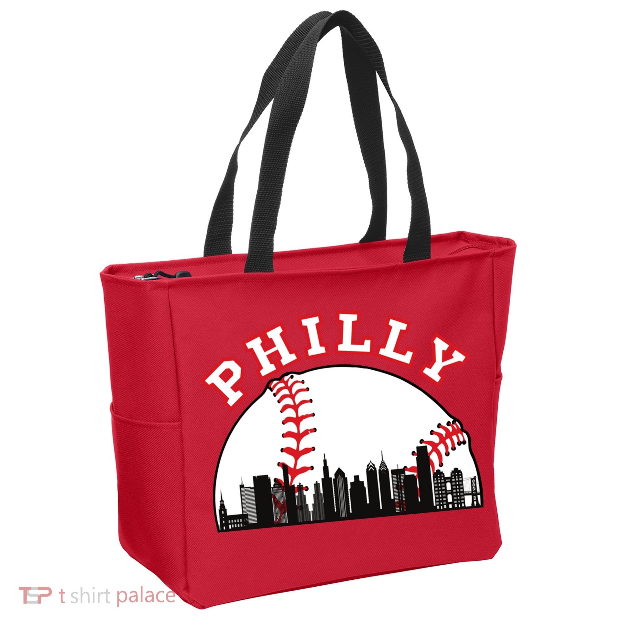 Philly Baseball Shirt Philadelphia Baseball PA Cityscape Skyline Tote Bag