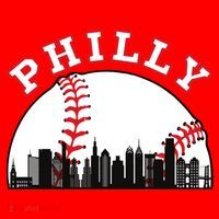 Philly Baseball Shirt Philadelphia Baseball PA Cityscape Skyline Tote Bag thumb 4