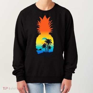 Pineapple Summer Sunset Beach Women's Sweatshirt