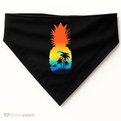 Pineapple Summer Sunset Beach USA-Made Doggie Bandana