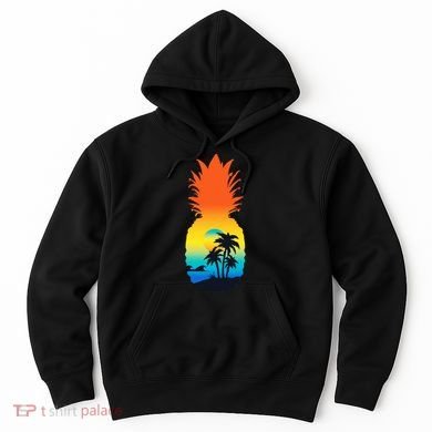 Pineapple Summer Sunset Beach Hoodie