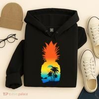 Pineapple Summer Sunset Beach Hoodie thumb 4